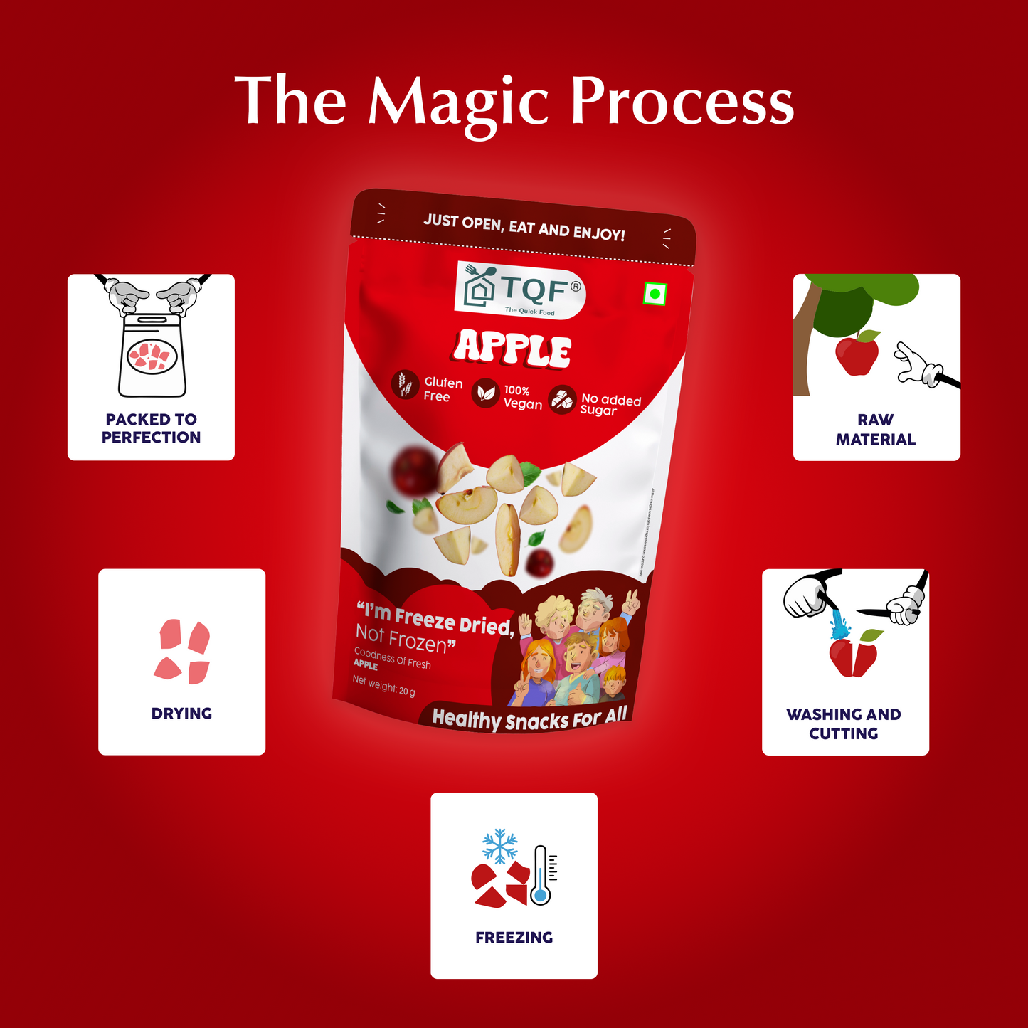 Freeze Dried Apple Pack of Two