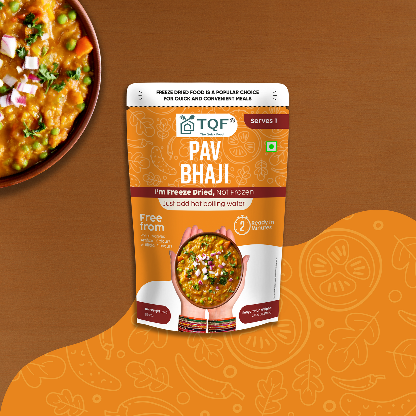 Freeze Dried Pav Bhaji