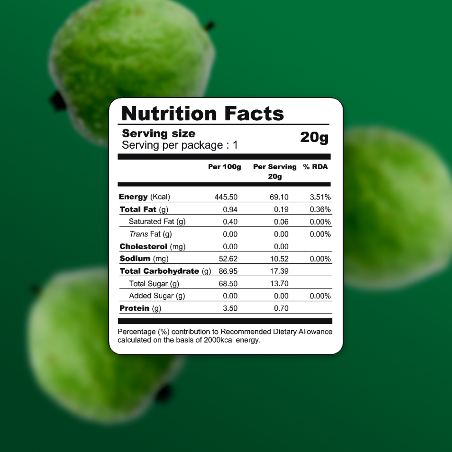 Freeze Dried Guava