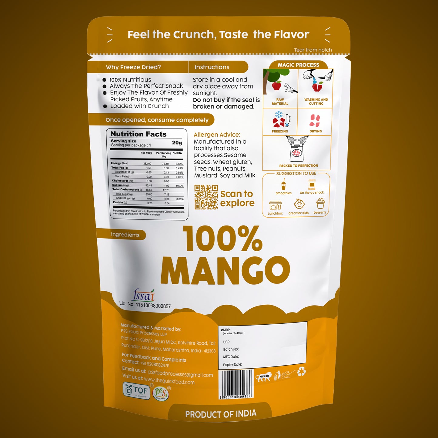 Freeze Dried Mango