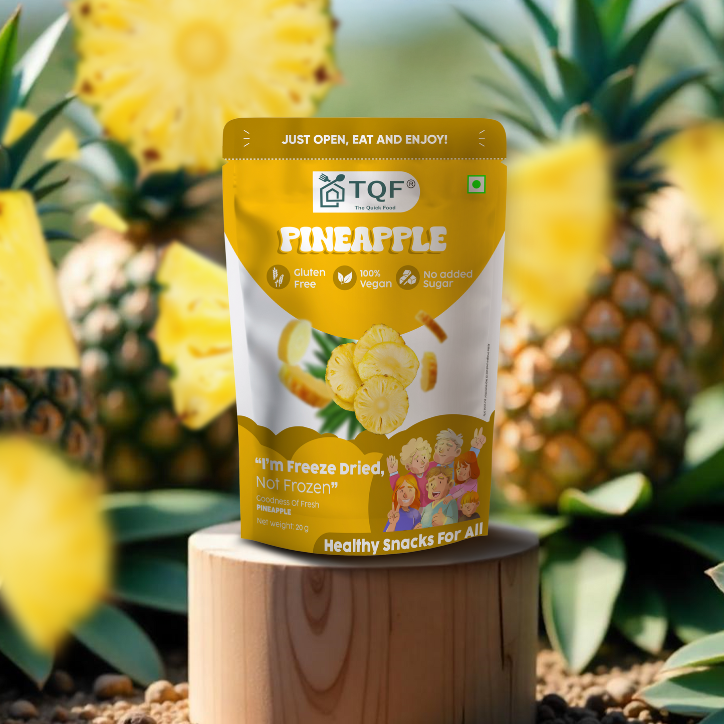 Freeze dried pineapple