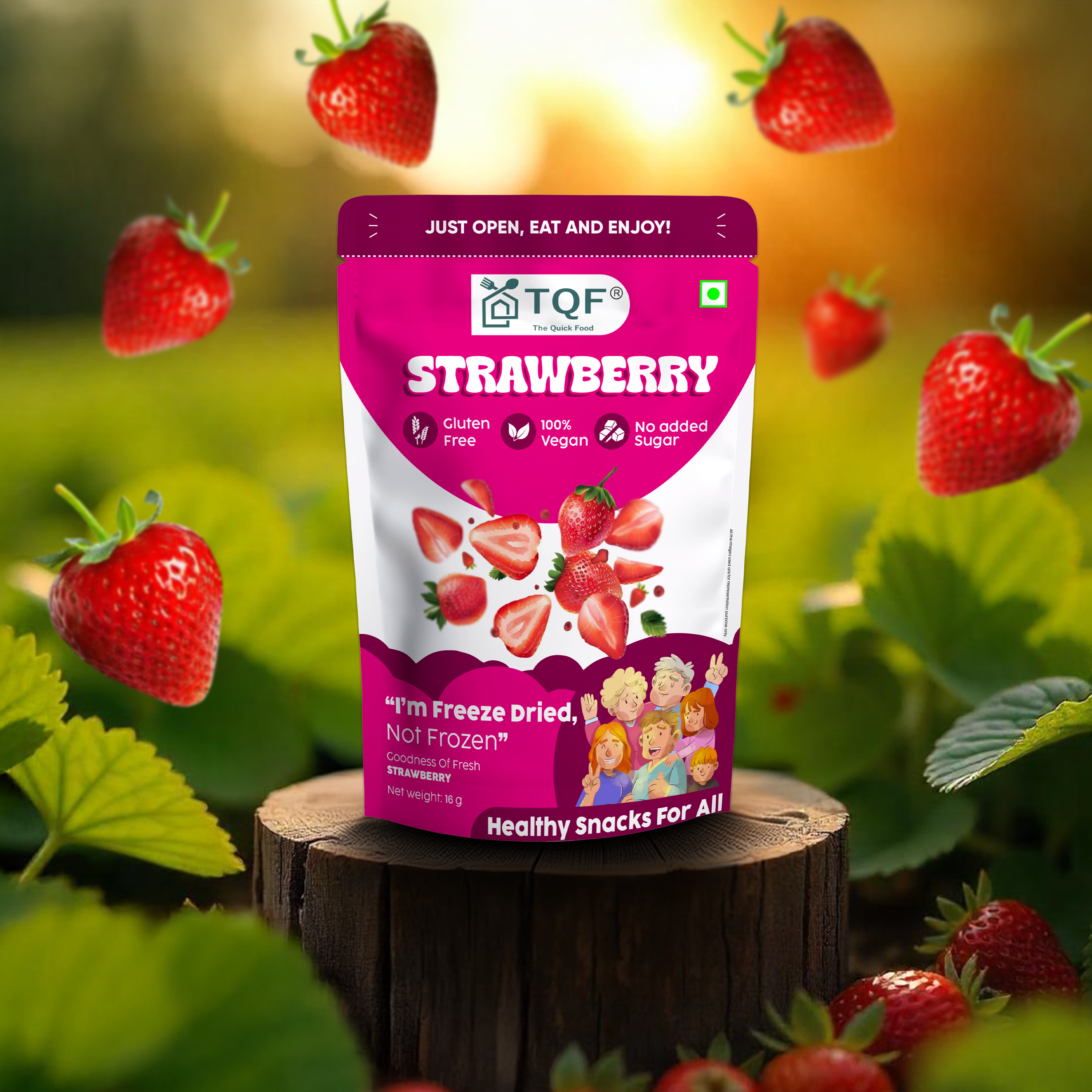 Freeze dried strawberry