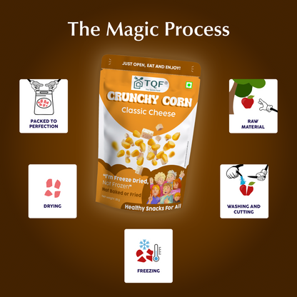 Freeze Dried Crunchy Corn - Classic Cheese