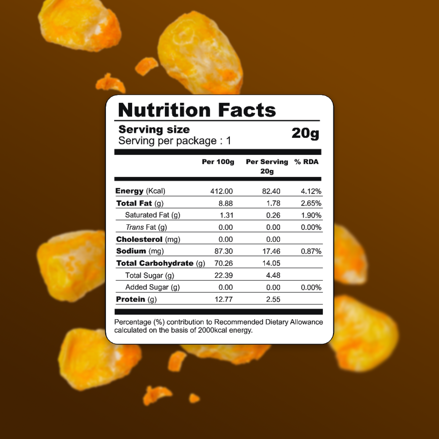 Freeze Dried Crunchy Corn - Classic Cheese